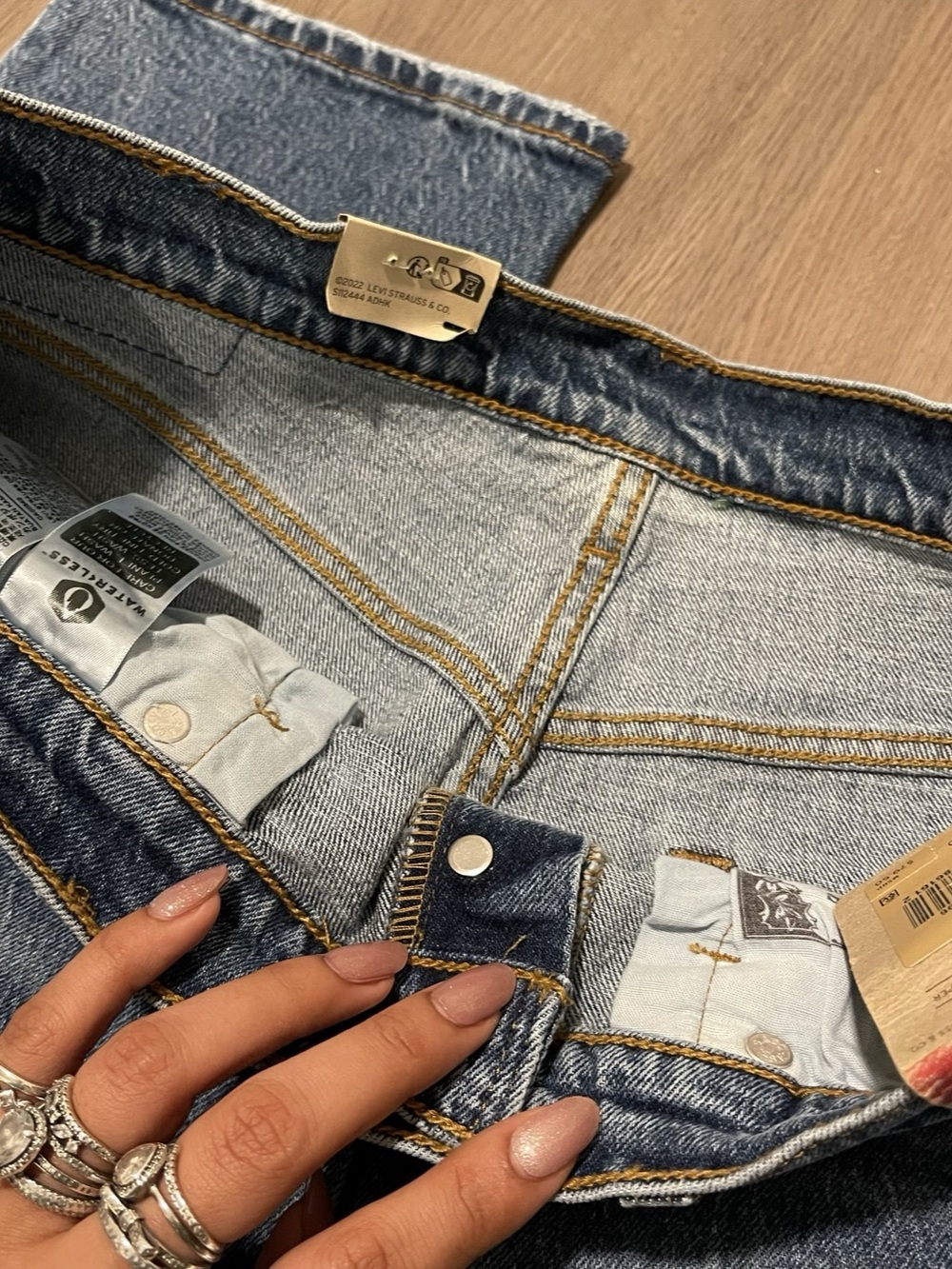 Levi's 501 Original Straight Leg Jeans Blue Waist 31 NWT - Picture 5 of 9